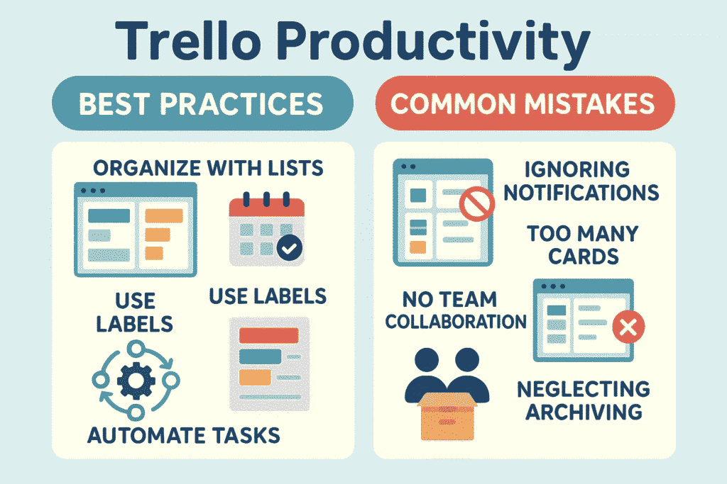 Trello Productivity Best Practices and Common Mistakes