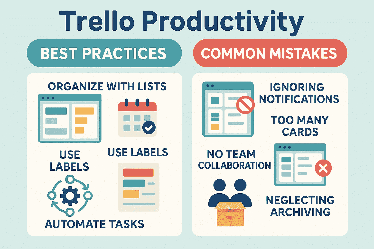 Trello Productivity Best Practices and Common Mistakes