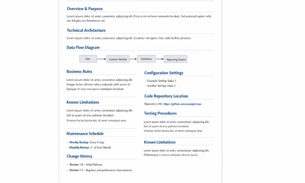 Document Everything for Future Maintenance