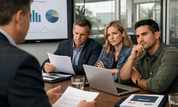 Tense Business Presentation