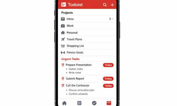 Todoist mobile app