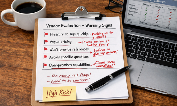 Vendor Evaluation Red Flags