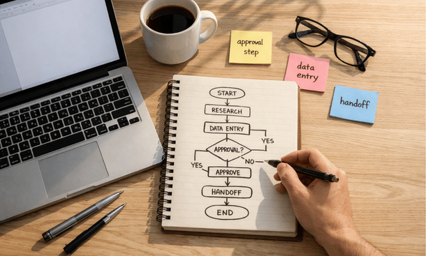 Business Planning Flat-Lay