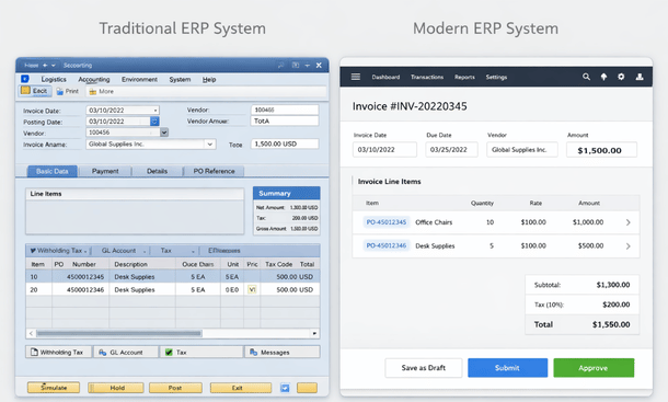 ERP Interface Comparison