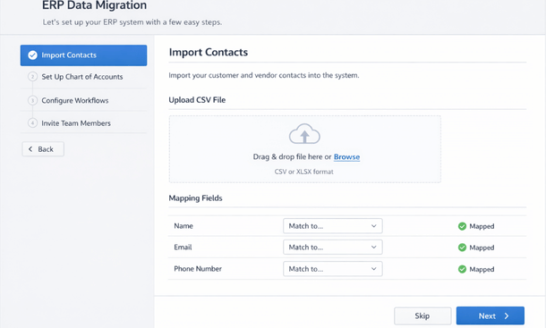 ERP Onboarding Wizard