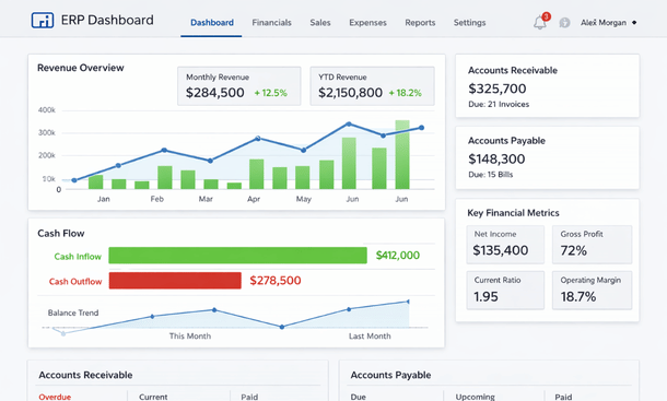 Financial Dashboard Interface