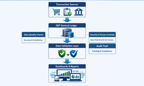 Financial Data Flow Infographic