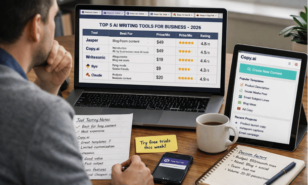 Top 5 AI Writing Tools for Business Content in 2026