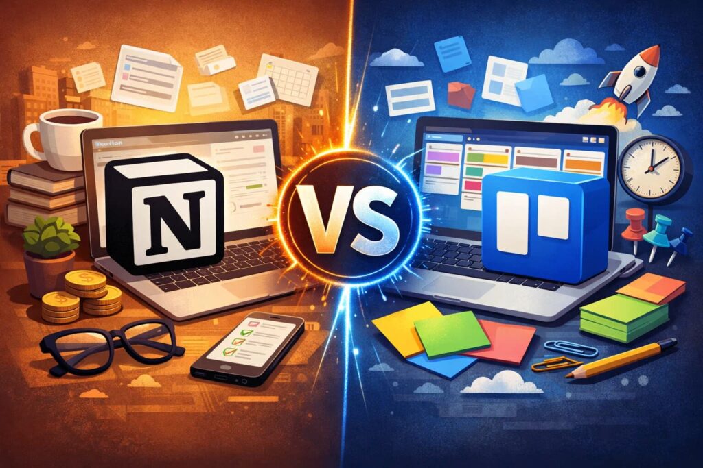 Notion for freelancers vs Trello: which fits your workflow?