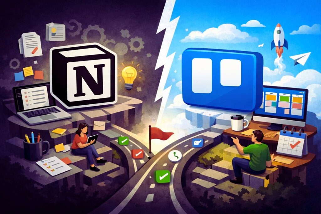 Notion vs Trello for project management: stay on track