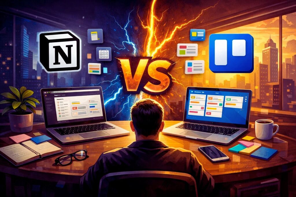 Notion vs Trello: the ultimate productivity showdown for solo-entrepreneurs