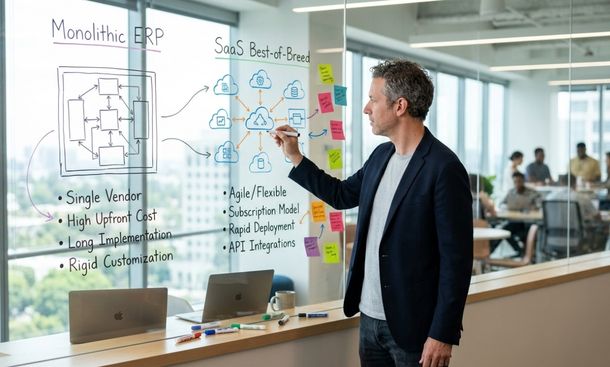 ERP vs. standalone SaaS tools: which stack delivers better ROI for growing startups?