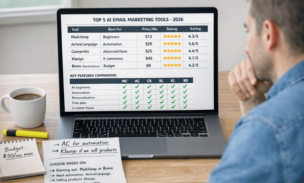 Top 5 AI Email Marketing Tools for Small Business in 2026