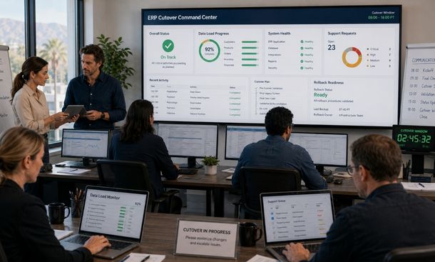 Business continuity plan for an ERP cutover